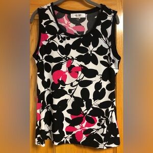 Jones Studio Tank Top Black Pink M
